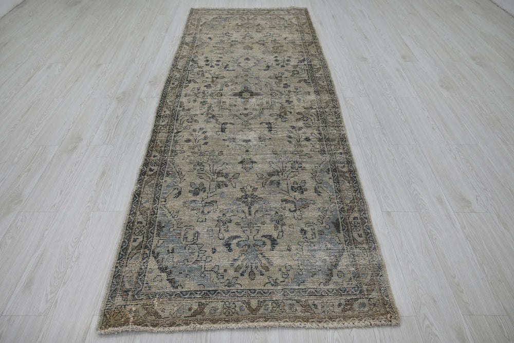 brown Runner rug 3' 5" x 9' 6"