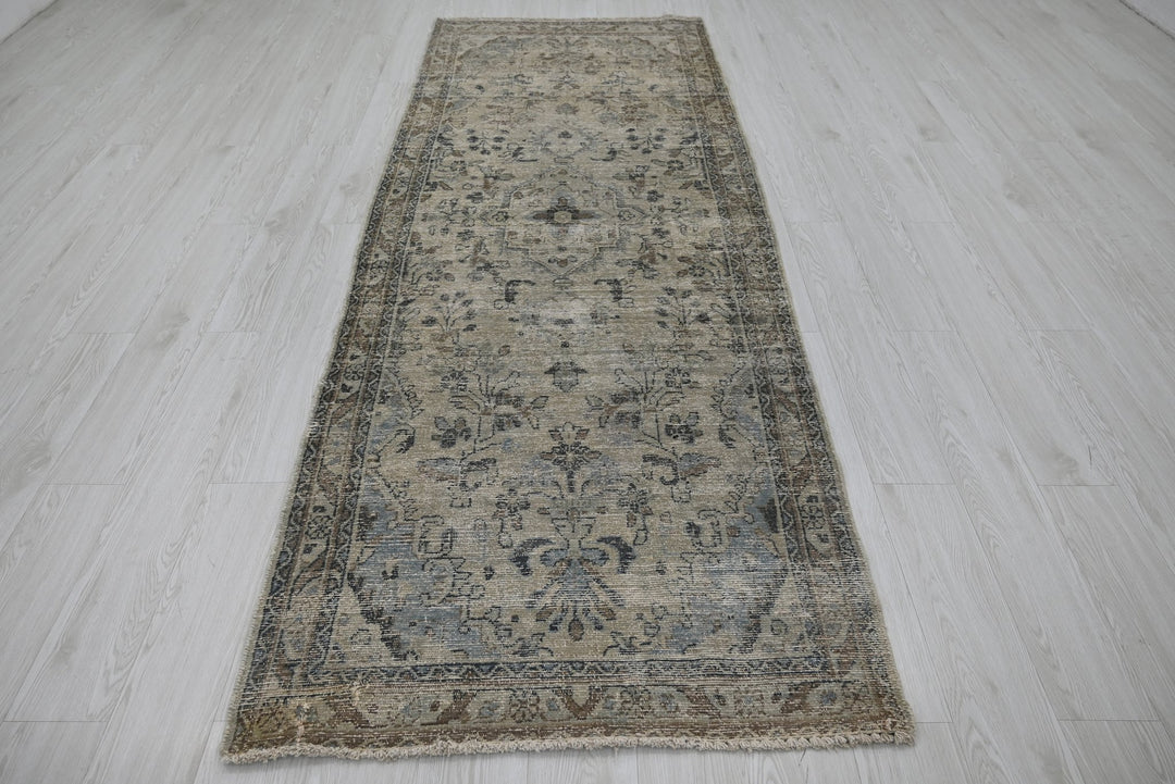brown Runner rug 3' 5" x 9' 6"