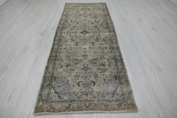 brown Runner rug 3' 5" x 9' 6"