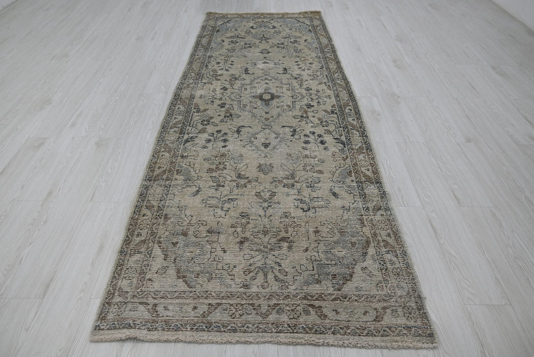 brown Runner rug 3' 5" x 9' 6"