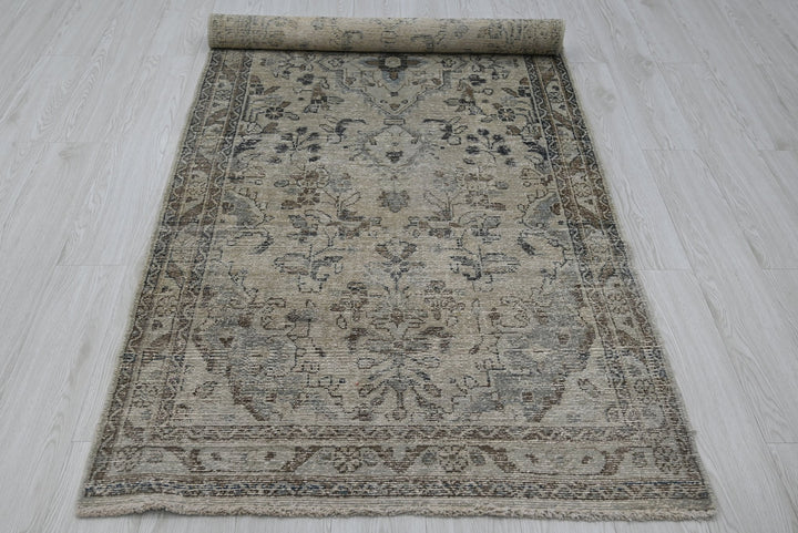 brown Runner rug 3' 5" x 9' 6"
