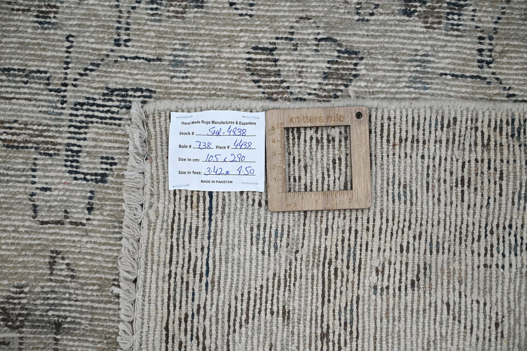 brown Runner rug 3' 5" x 9' 6"