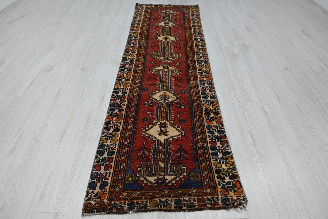 red Runner rug 2' 8" x 9' 9"