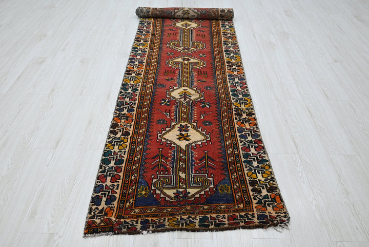 red Runner rug 2' 8" x 9' 9"