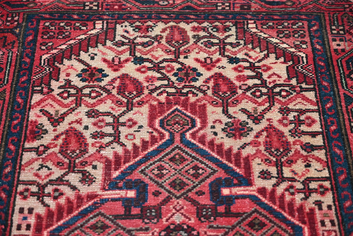 red Accent rug 2' 8" x 4' 1"