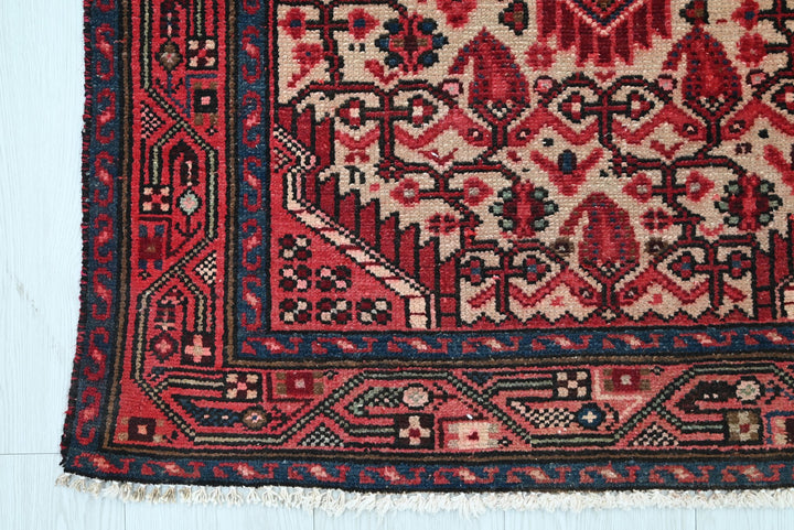 red Accent rug 2' 8" x 4' 1"