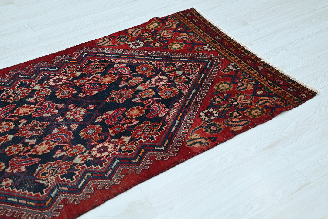 red Accent rug 2' 9" x 5' 5"