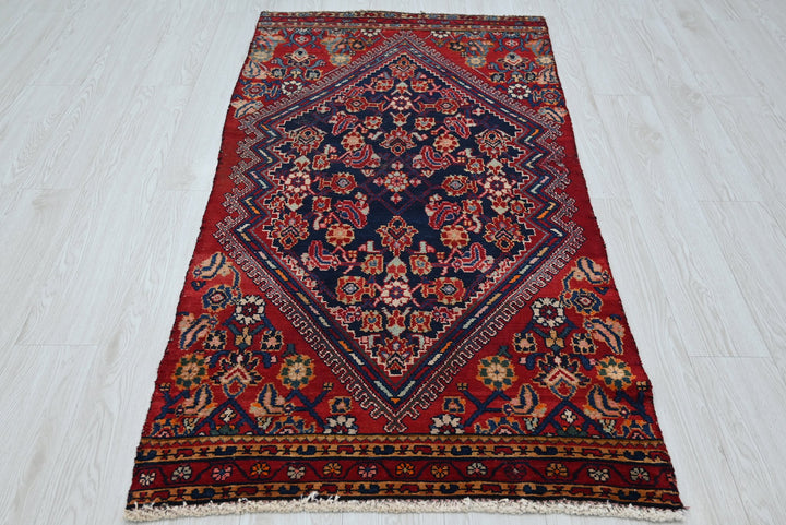 red Accent rug 2' 9" x 5' 5"
