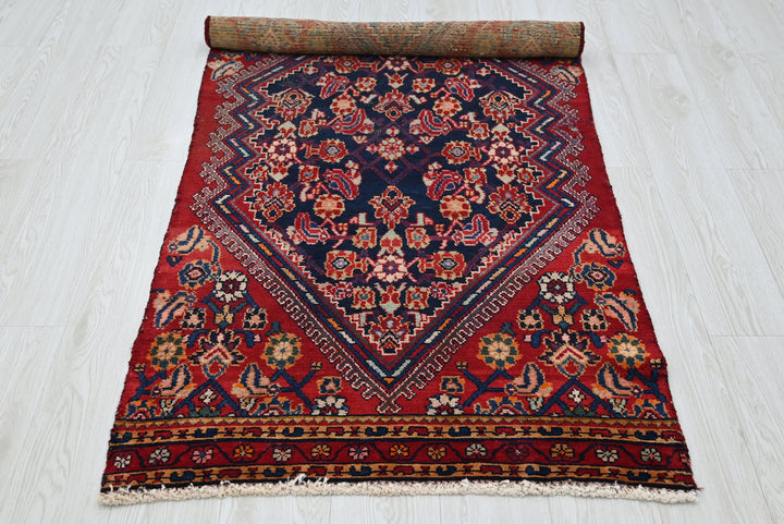 red Accent rug 2' 9" x 5' 5"