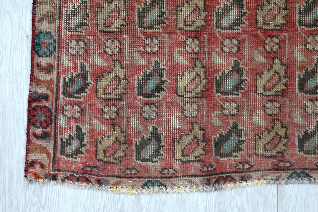 red Accent rug 2' 10" x 4' 2"
