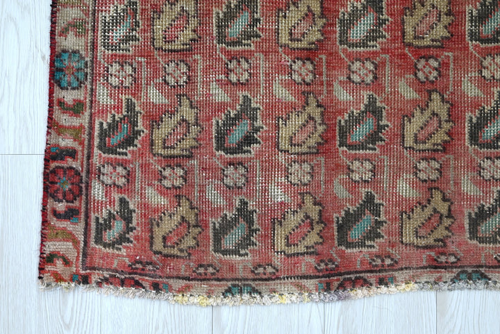 red Accent rug 2' 10" x 4' 2"