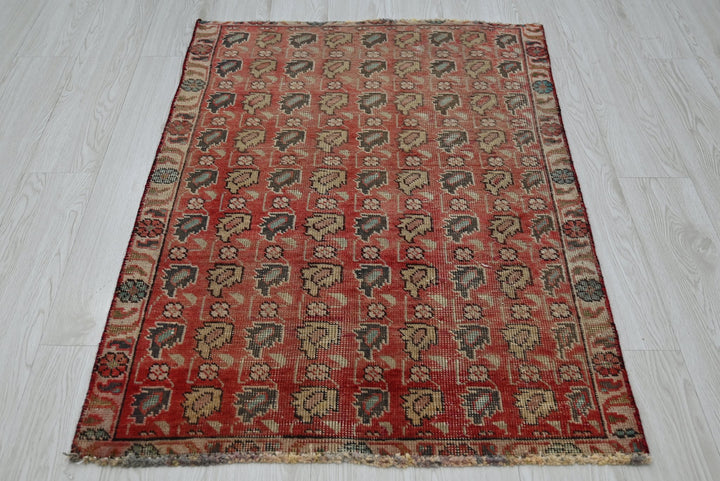 red Accent rug 2' 10" x 4' 2"