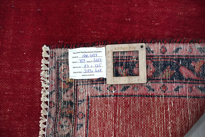 red Accent rug 2' 10" x 4' 1"