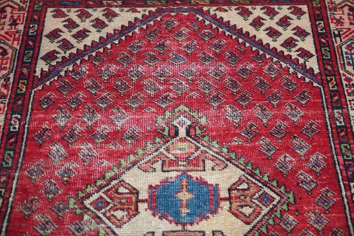 red Accent rug 2' 10" x 4' 9"