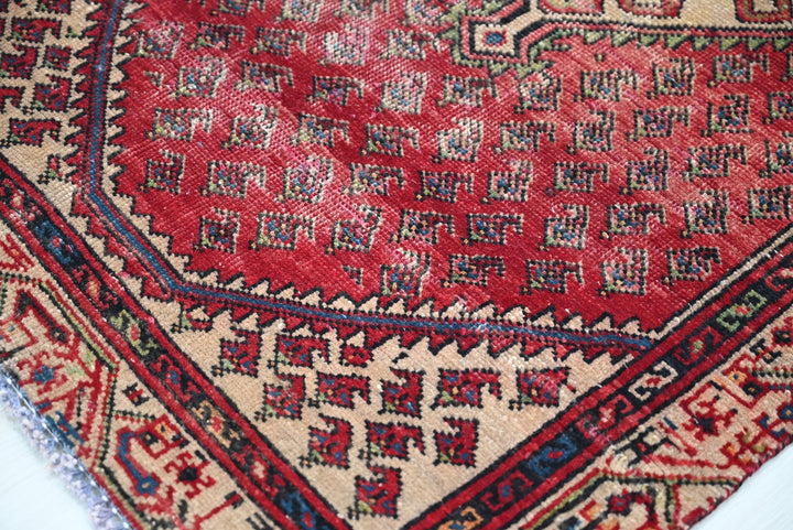 red Accent rug 2' 10" x 4' 9"