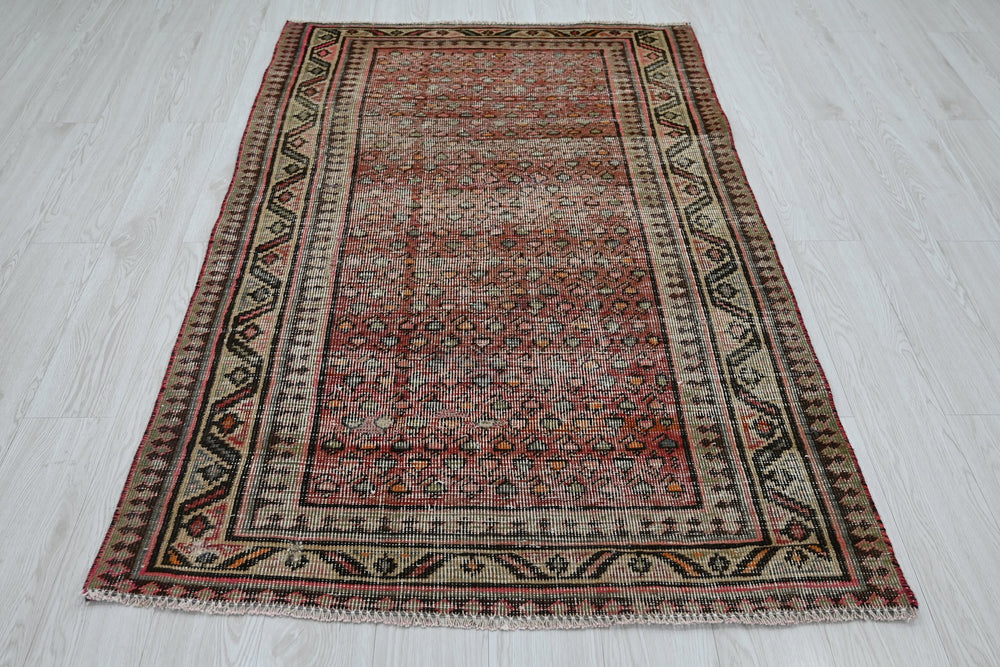 red Accent rug 3' 8" x 5' 9"