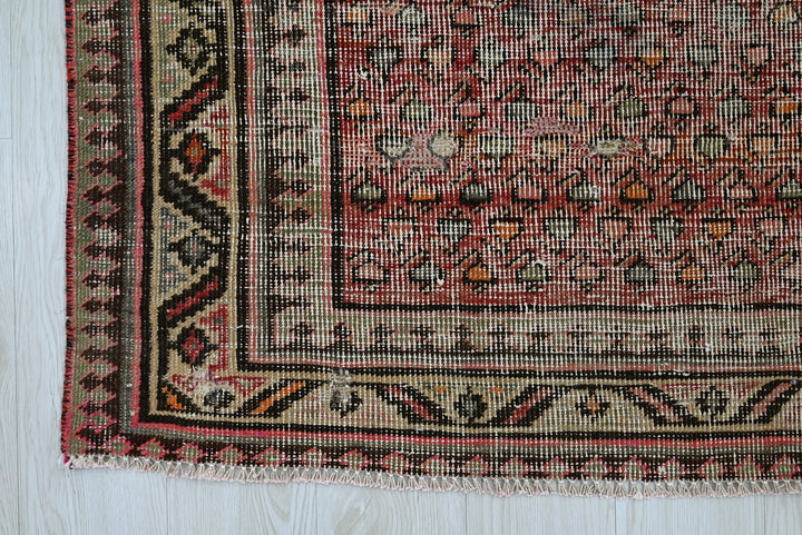 red Accent rug 3' 8" x 5' 9"