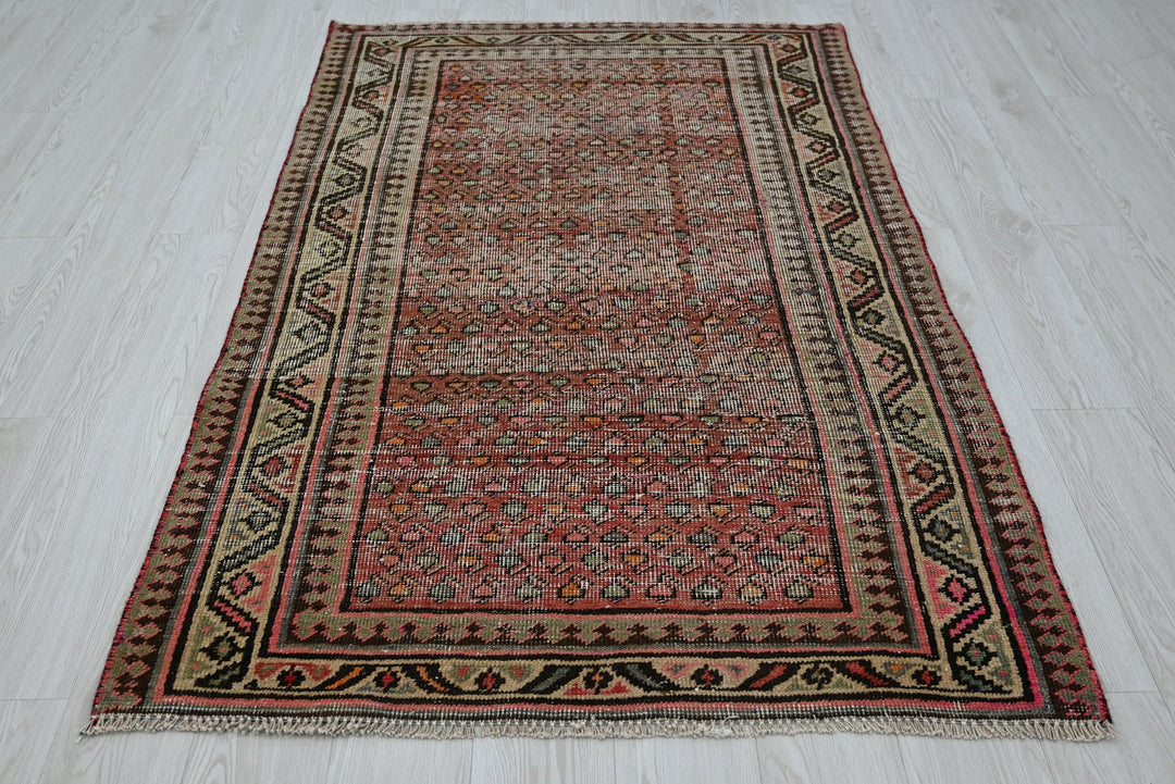 red Accent rug 3' 8" x 5' 9"