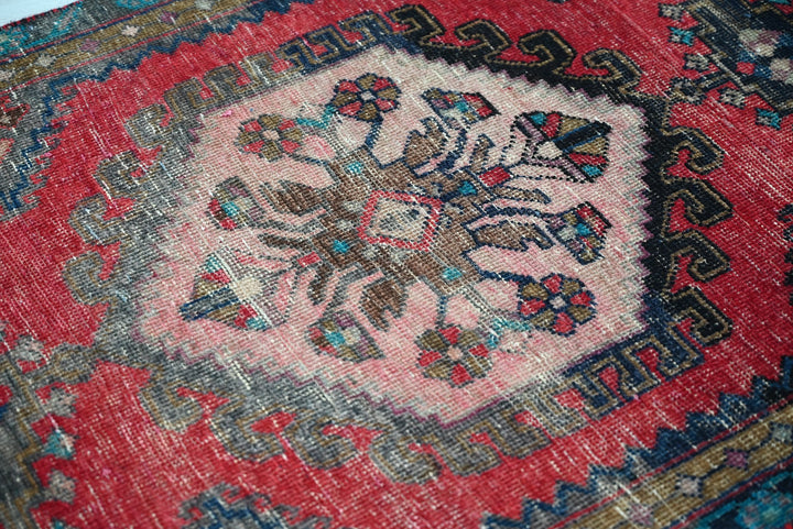 red Accent rug 2' 10" x 4' 8"
