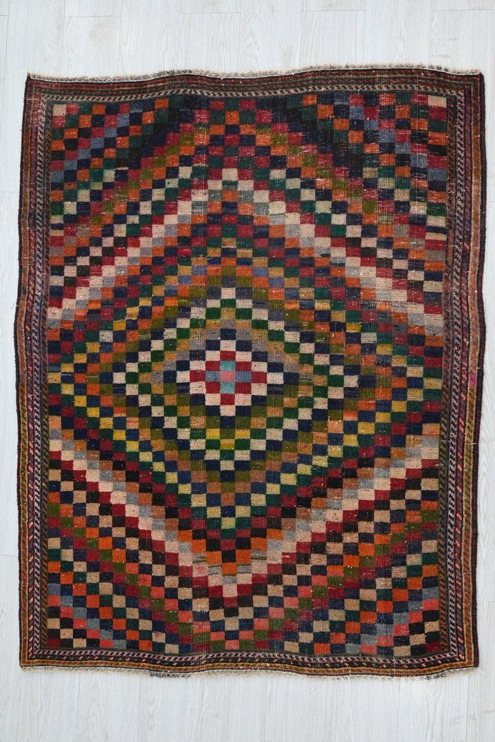 blue Accent rug 3' 8" x 4' 8"