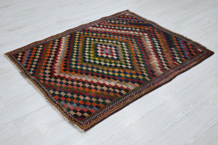 blue Accent rug 3' 8" x 4' 8"