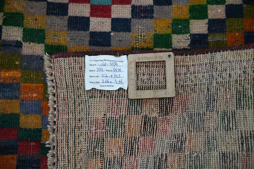 blue Accent rug 3' 8" x 4' 8"