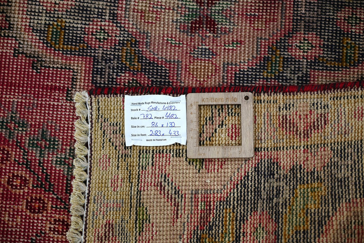 red Accent rug 2' 10" x 4' 4"