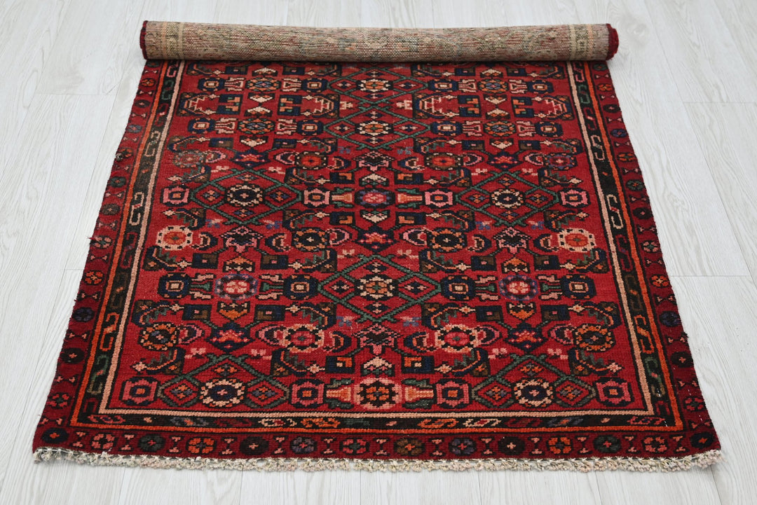 red Accent rug 3' 0" x 5' 1"