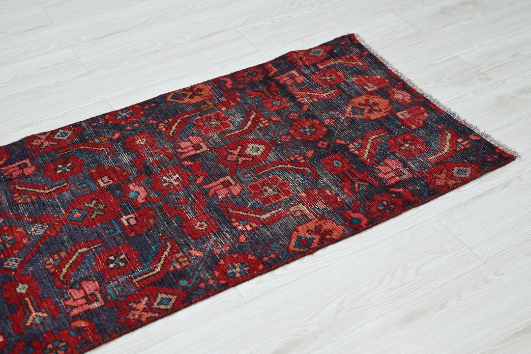 blue Runner rug 2' 2" x 6' 9"