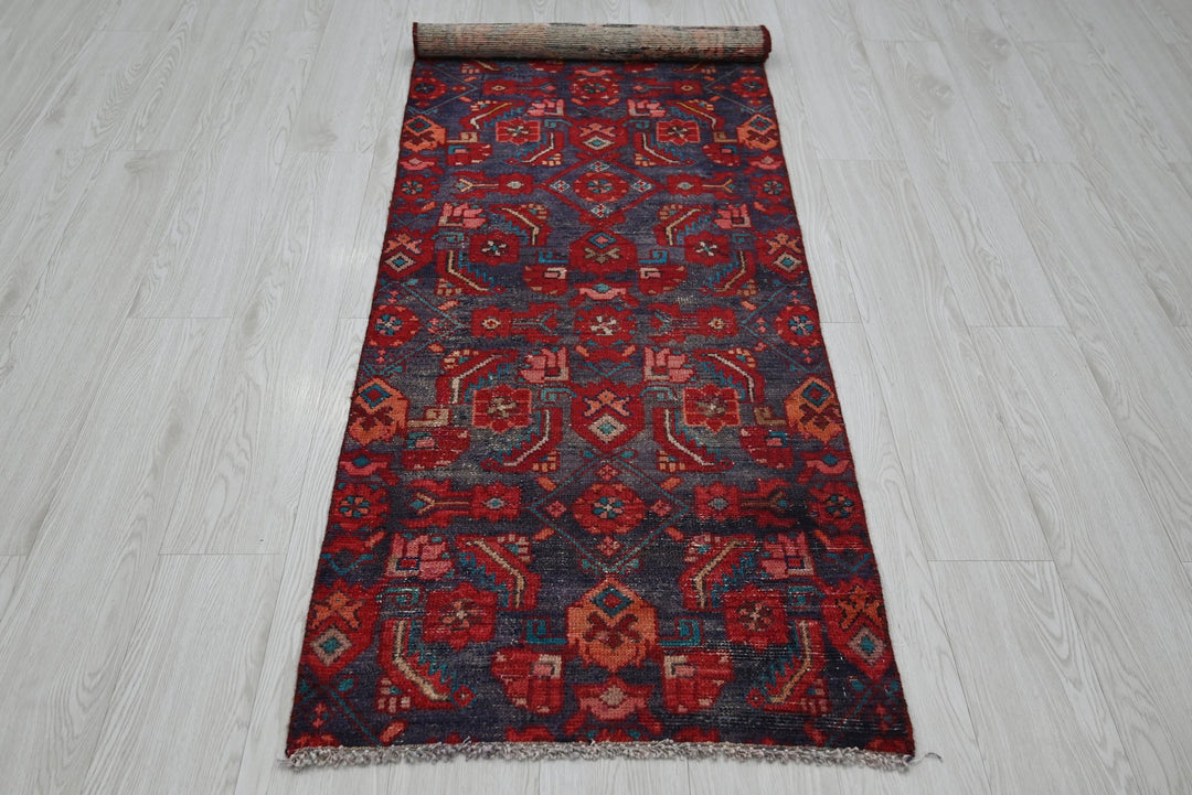 blue Runner rug 2' 2" x 6' 9"