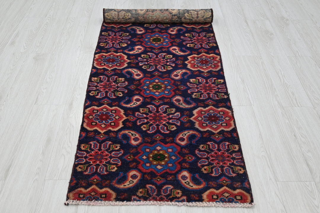 blue Runner rug 2' 4" x 7' 1"