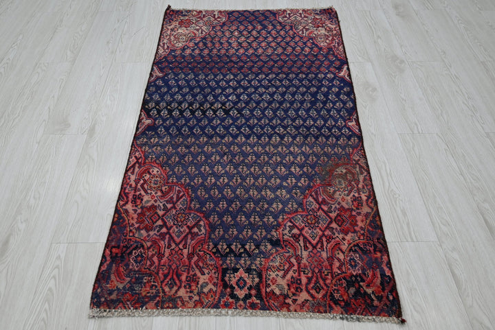 blue Accent rug 2' 8" x 5' 2"