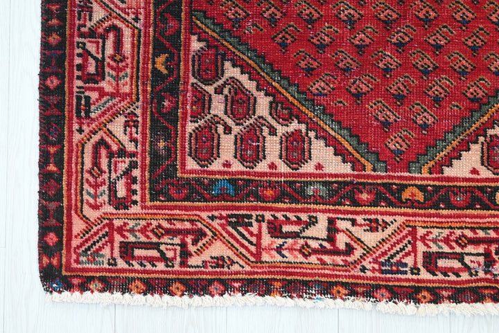 red Accent rug 3' 3" x 4' 11"