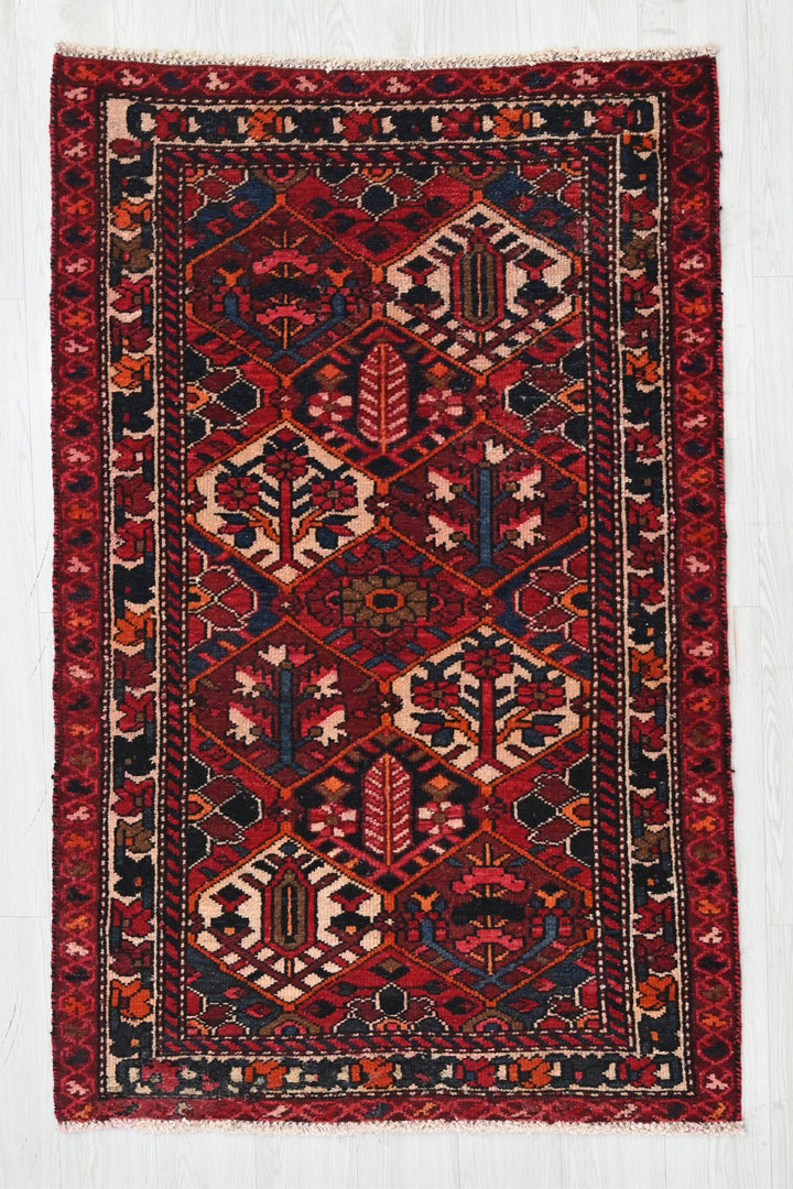red Accent rug 3' 3" x 5' 0"