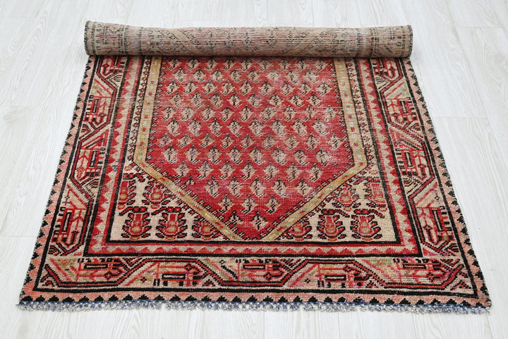 red Accent rug 3' 2" x 4' 7"