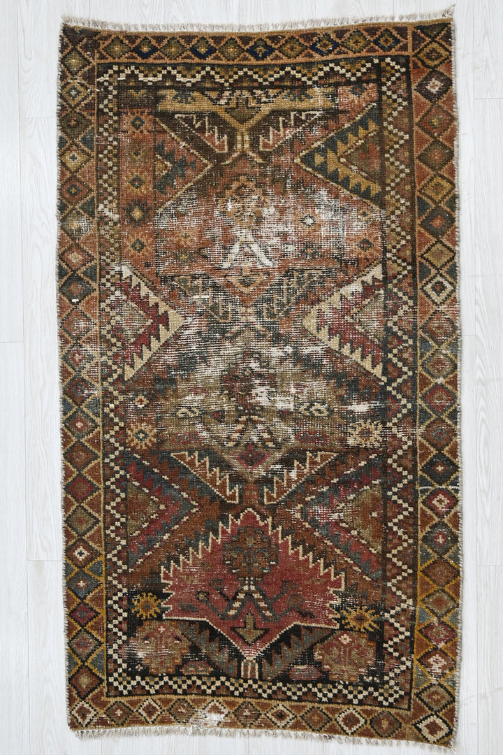 brown Accent rug 2' 8" x 4' 7"