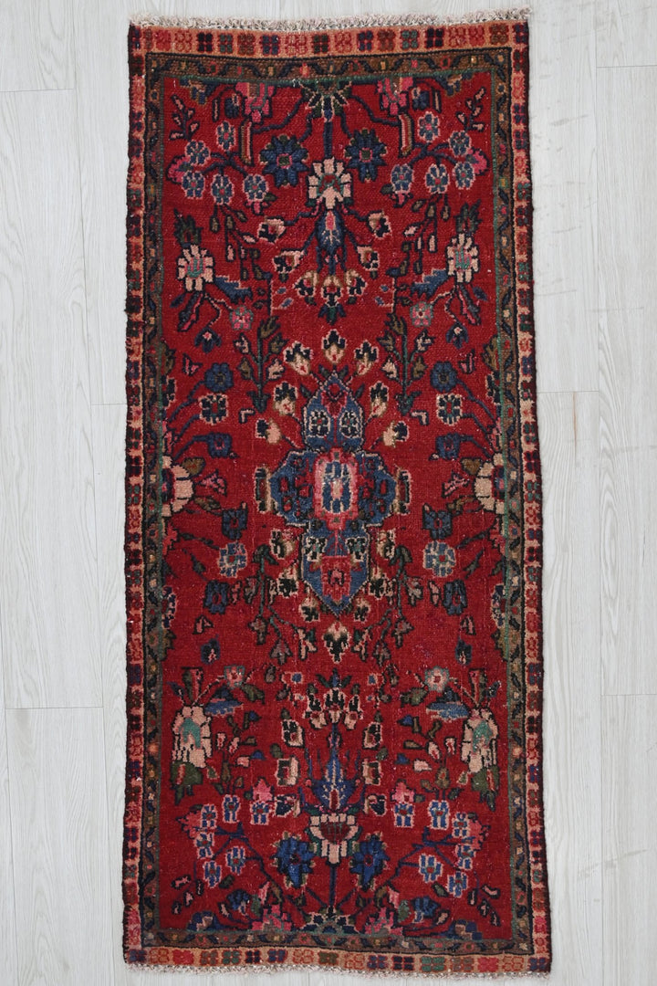 red Runner rug 2' 1" x 4' 7"