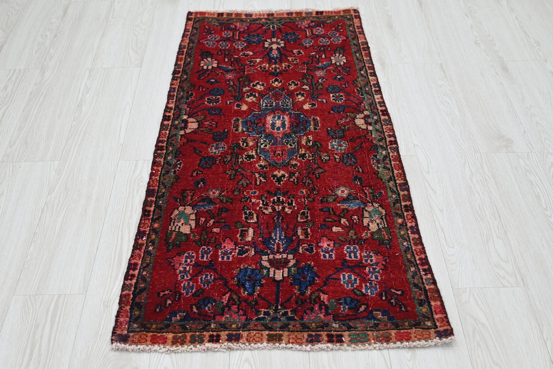 red Runner rug 2' 1" x 4' 7"