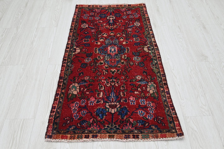 red Runner rug 2' 1" x 4' 7"