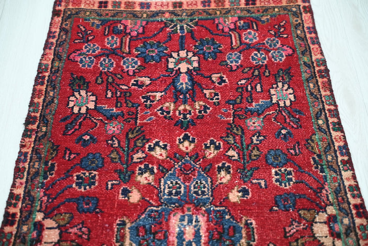 red Runner rug 2' 1" x 4' 7"