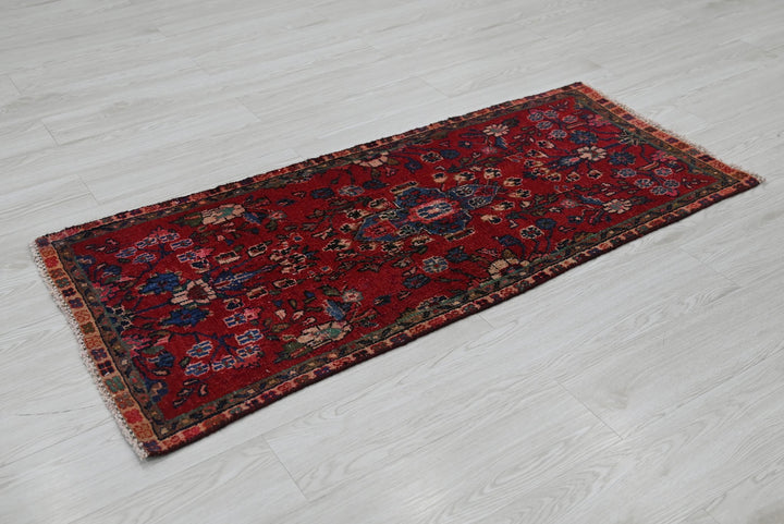 red Runner rug 2' 1" x 4' 7"