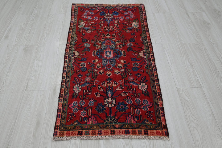 red Runner rug 2' 1" x 4' 7"