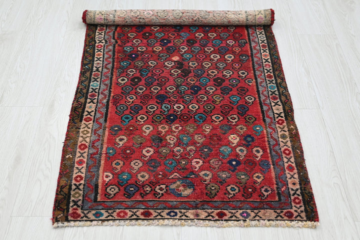 red Runner rug 2' 4" x 4' 8"