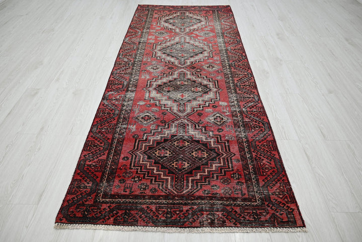 red Medium rug 3' 7" x 8' 10"