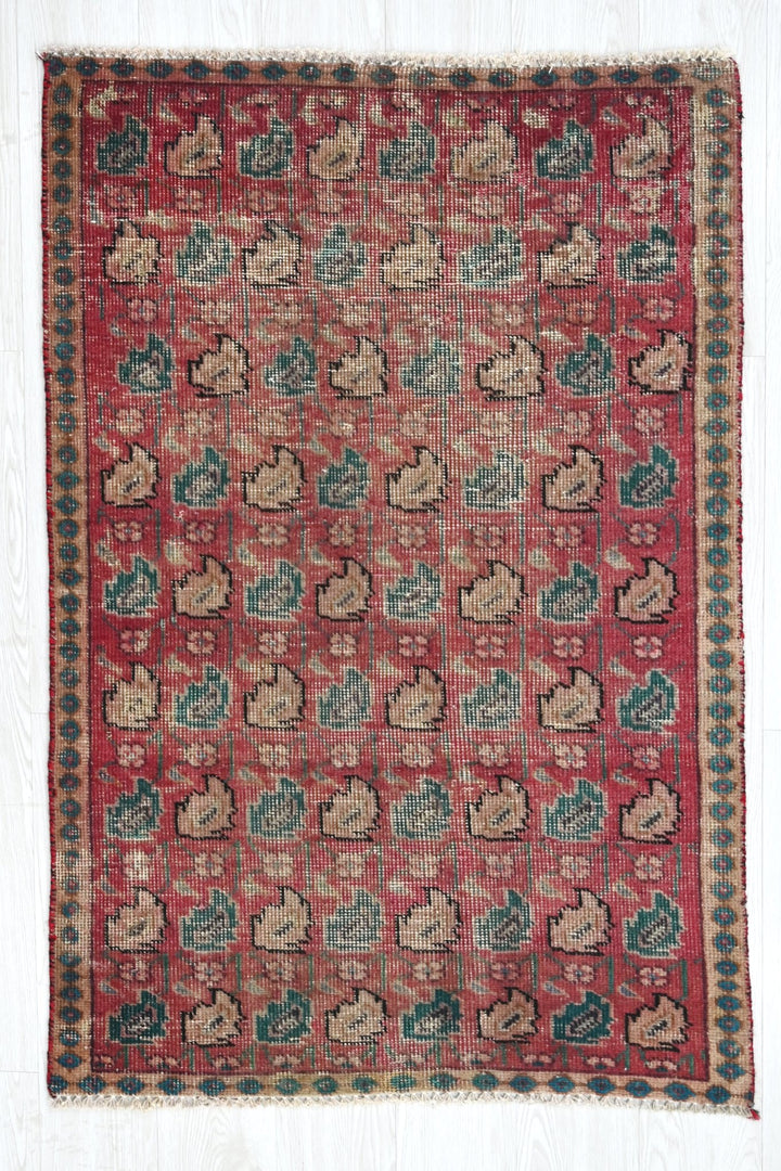 red Accent rug 2' 9" x 4' 2"