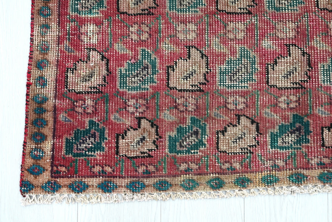 red Accent rug 2' 9" x 4' 2"
