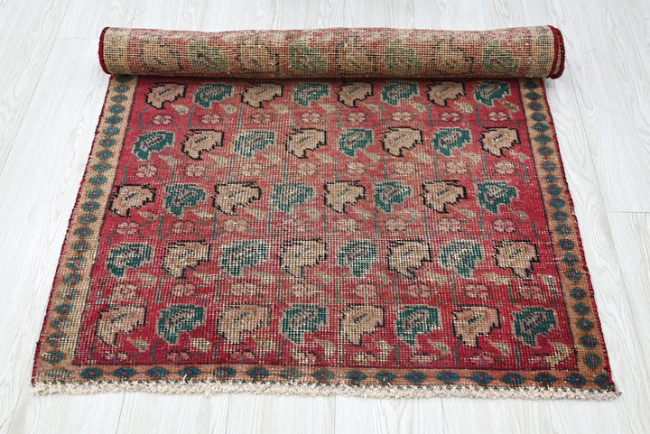 red Accent rug 2' 9" x 4' 2"