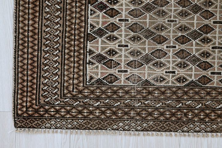brown Accent rug 3' 3" x 4' 4"