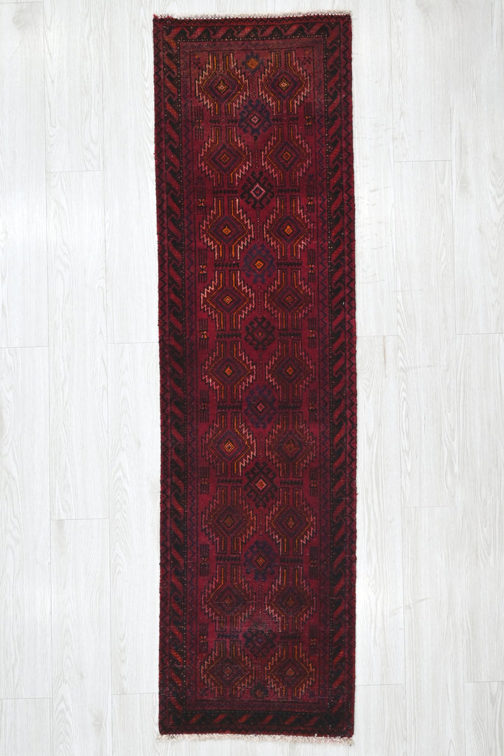 red Runner rug 1' 8" x 6' 2"