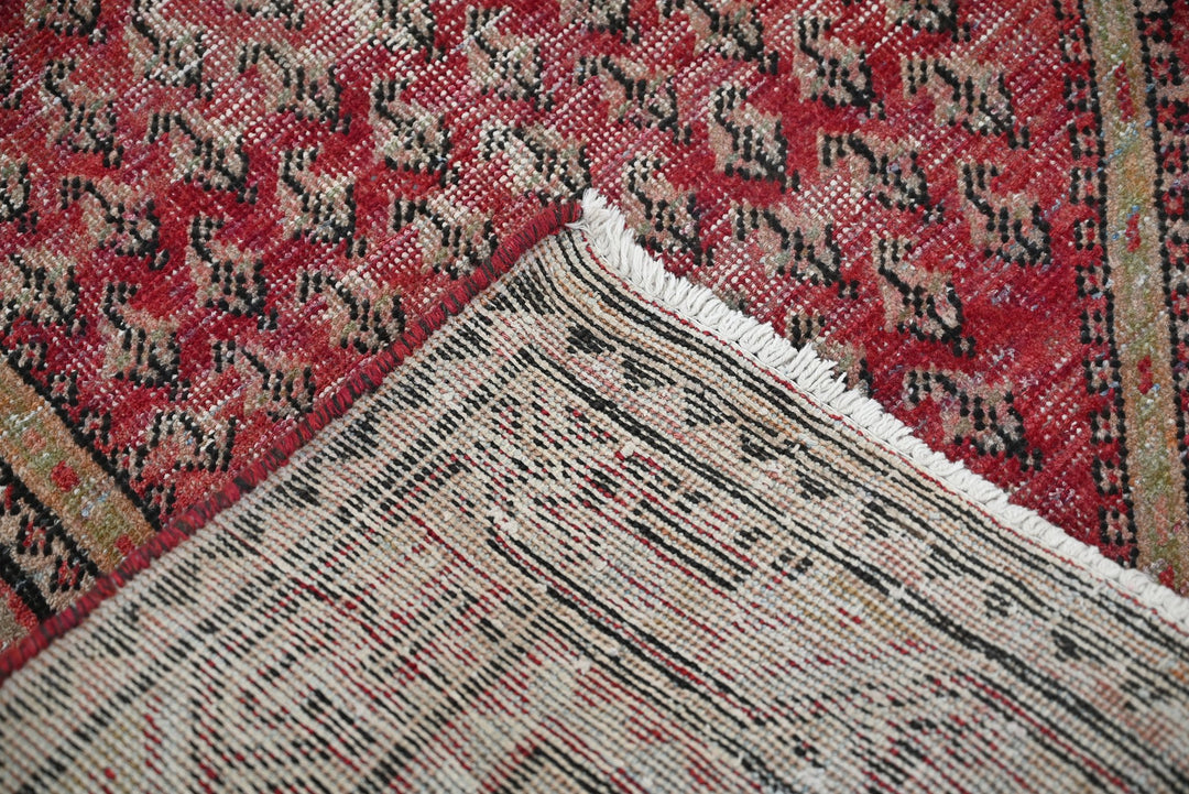 red Accent rug 3' 3" x 4' 8"